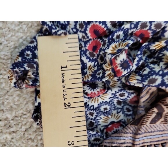 Lost In Lunar Sangria Romper Sz 4 100% Cotton Floral Long Sleeve Bohemian Casual - Picture 7 of 11